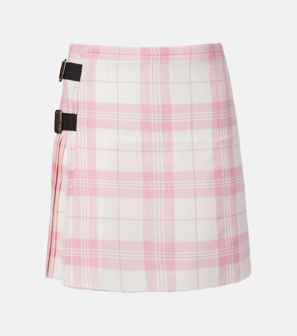 Vivienne Westwood Plaid wool-blend miniskirt