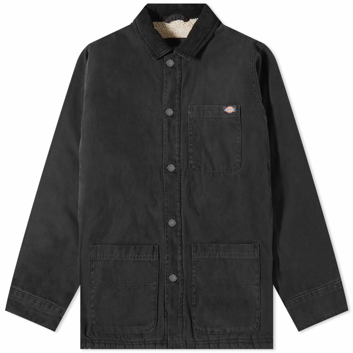 Photo: Dickies Men's Duck Canvas Chore Coat in Stonewashed Black