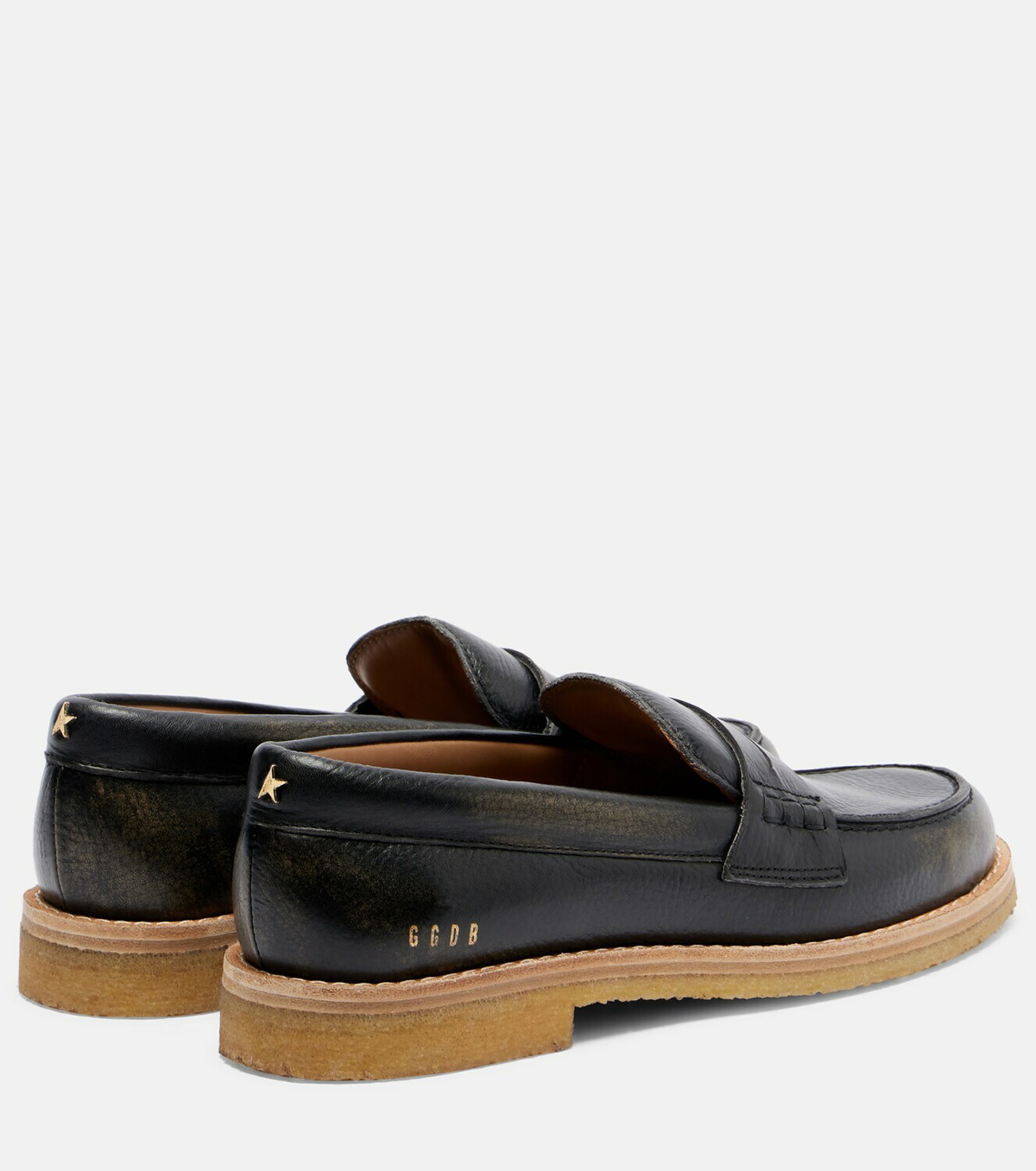 Golden Goose Jerry distressed leather penny loafers