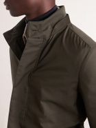 Zegna - Hooded Twill Coat - Green