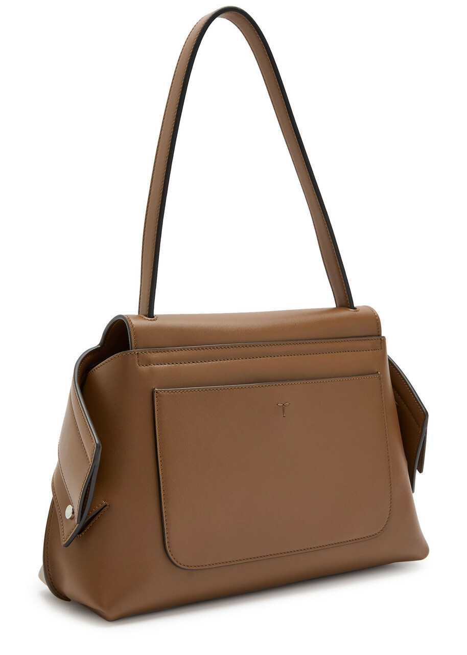 Tods Wav Monospalla Piccola Leather Tote bag - Tan - One Size