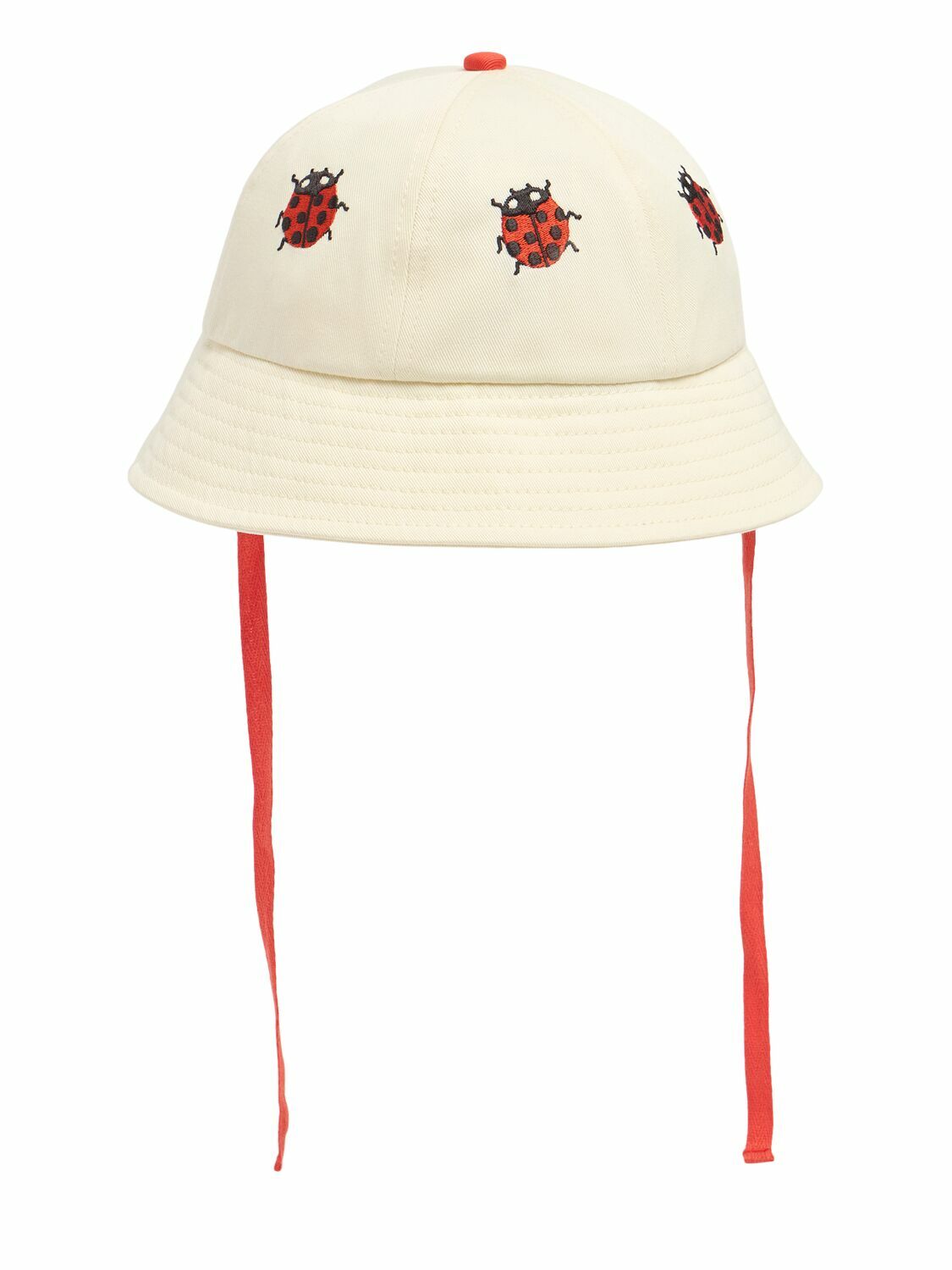 MINI RODINI Embroidered Cotton Sun Hat