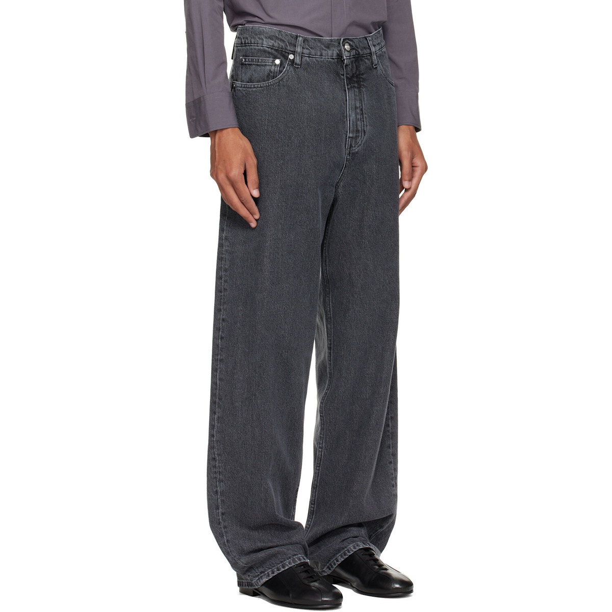 Jil Sander Gray Loose Lightweight Jeans