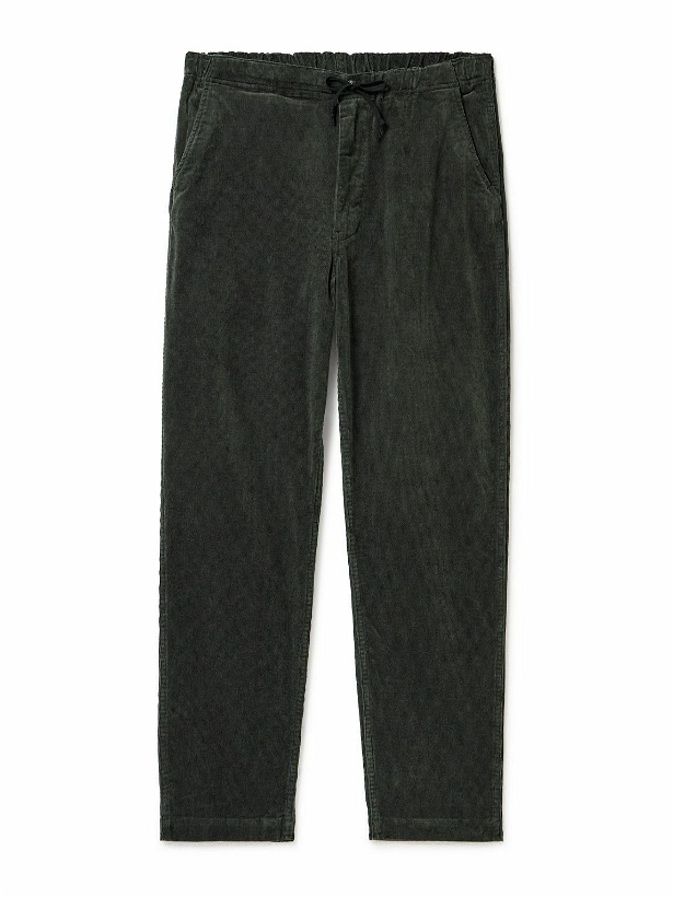 Photo: OrSlow - New Yorker Straight-Leg Cotton-Blend Corduroy Drawstring Trousers - Gray