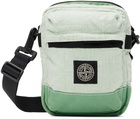 Stone Island Green Lino Nylon Tela-TC Pouch