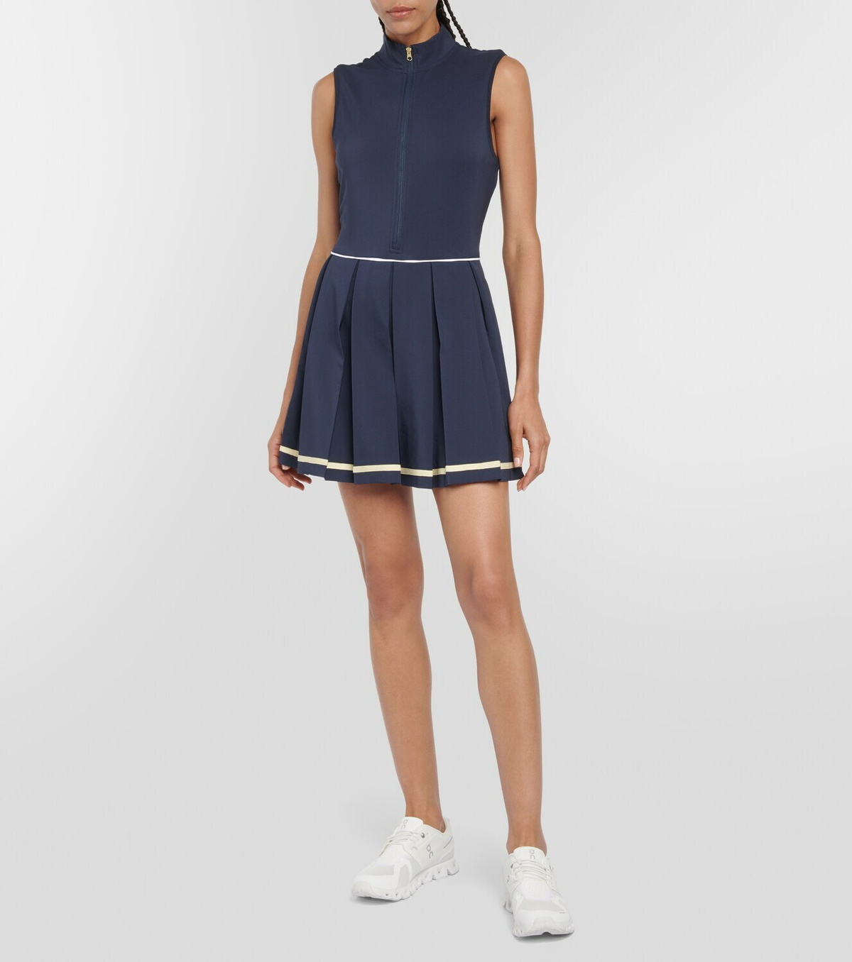 Varley Dalton pleated minidress