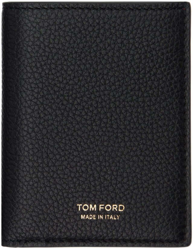 Photo: TOM FORD Black & Red Folding Card Holder