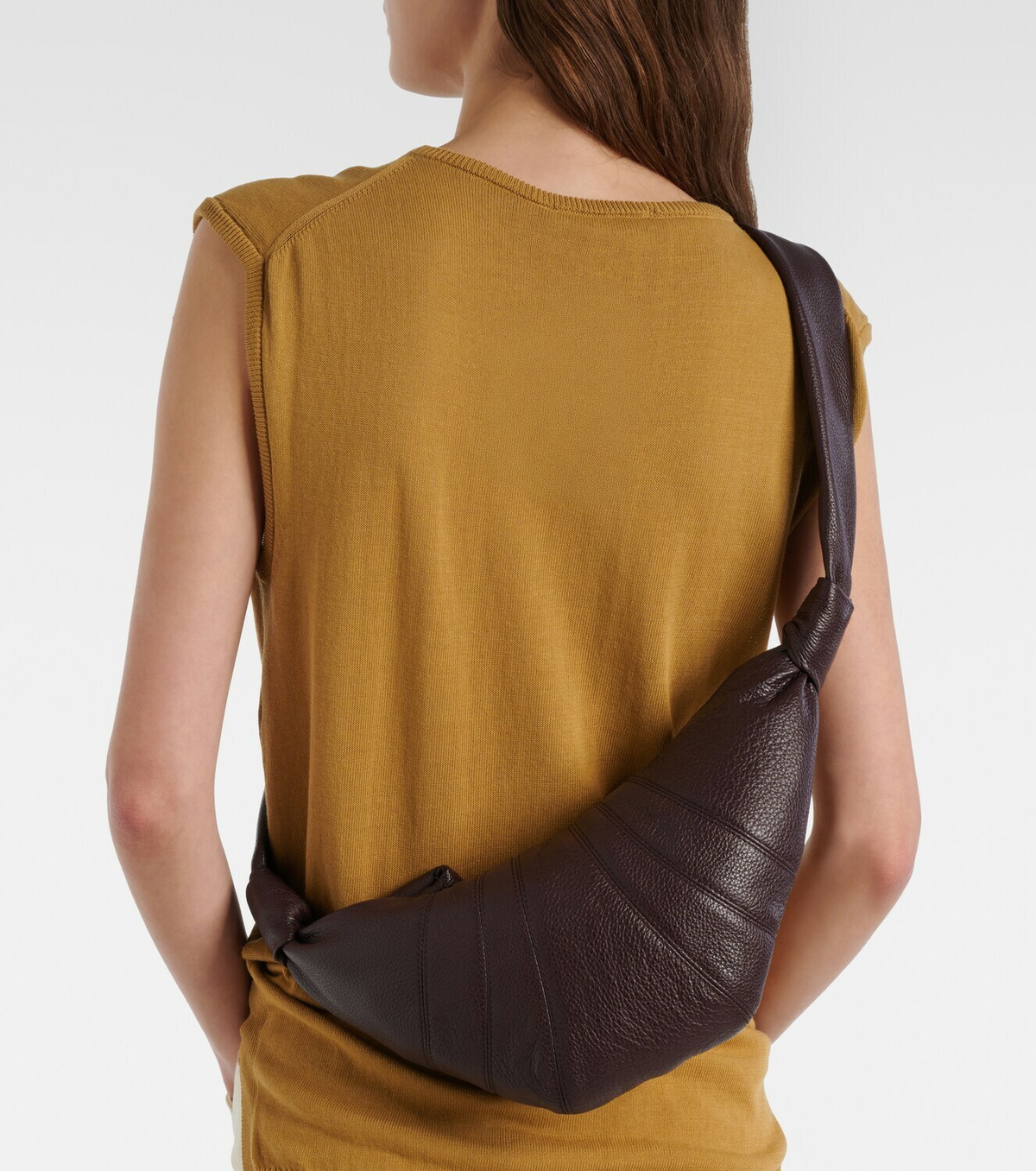 Lemaire Croissant Large leather bag