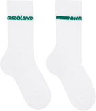Casablanca White Casa Sportive Socks