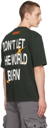 Heron Preston Khaki Burn T-Shirt