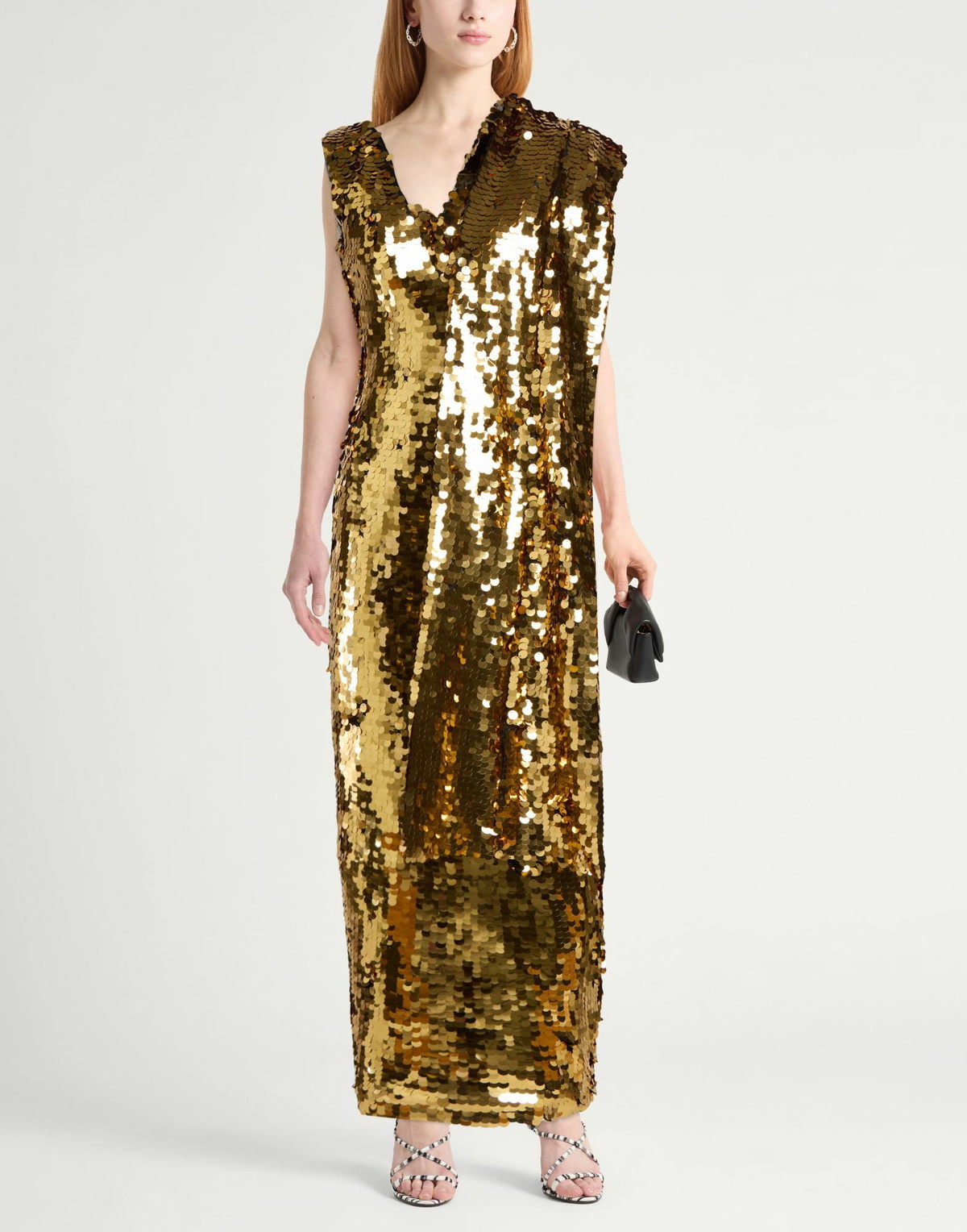 Emilia Wickstead Womens Maxi dress in Gold