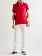 Polo Ralph Lauren - Logo-Embroidered Cotton-Piqué Polo Shirt - Red