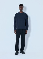 Stone Island Crewneck Sweatshirt with Sleeve Logo Patch