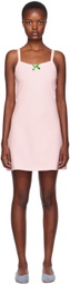 Caro Editions Pink Caro Slip Minidress