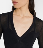 Victoria Beckham Cotton-blend cardigan