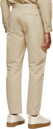 Bottega Veneta Beige Cotton Faille Trousers