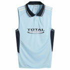 Martine Rose Women's Shrunken Stretch Football Vest in Blue