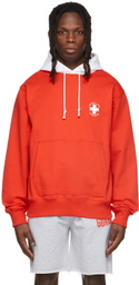 Helmut Lang Red Lifeguard Hoodie
