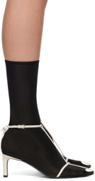Jil Sander Black & White Ankle Boots