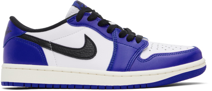 Photo: Nike Jordan Navy & White Air Jordan 1 Low Sneakers