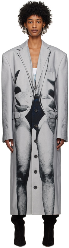 Photo: Y/Project Gray Jean Paul Gaultier Edition Janty Denim Coat