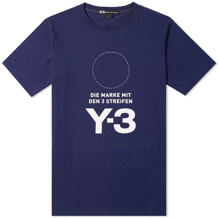 Photo: Y-3 Stacked Logo Tee