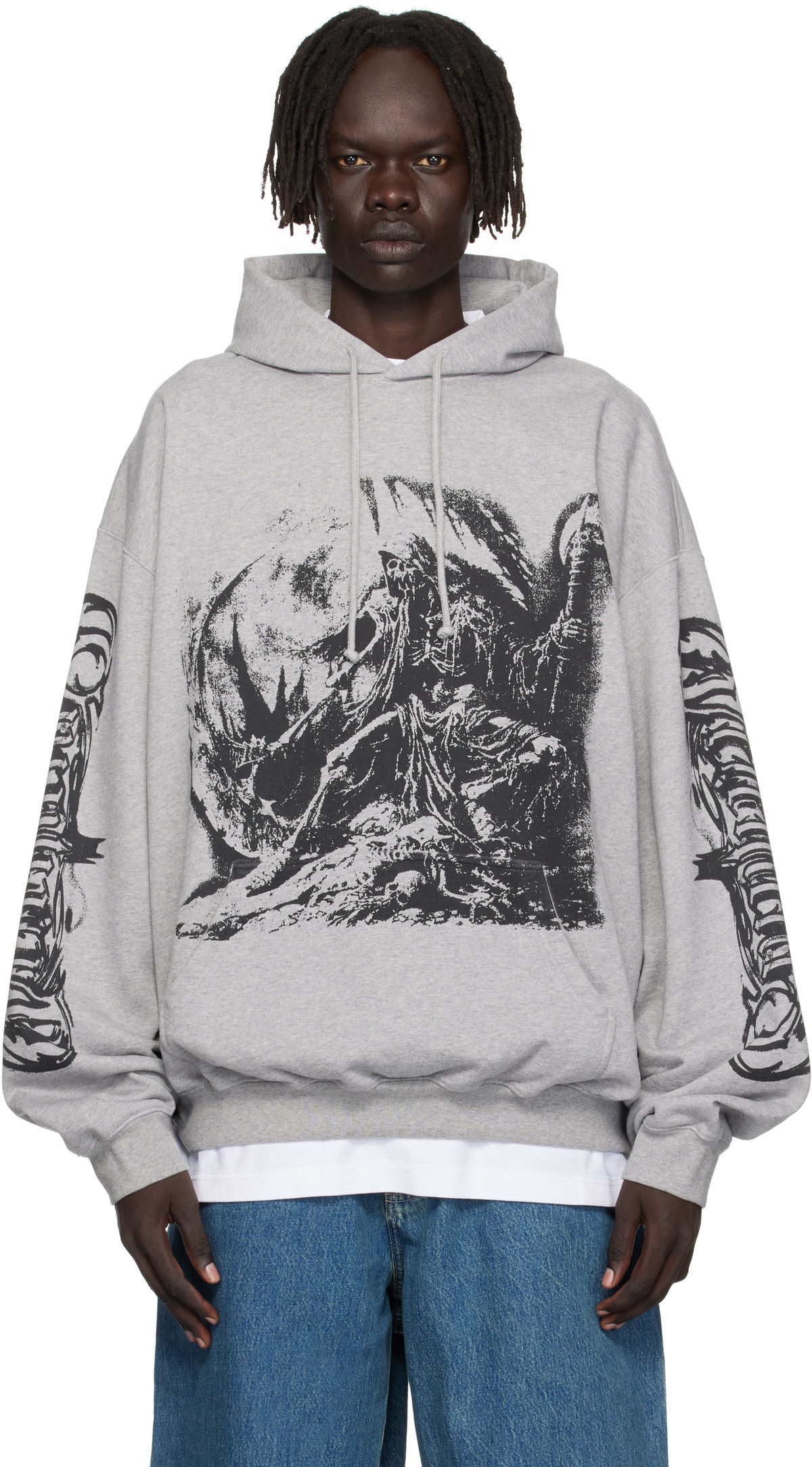 トップス vetements freehugs hoodie Vetements Black 'free-hugs.com' Normal Fitted Zip Hoodie