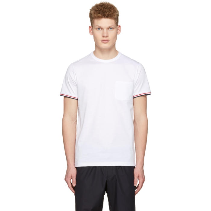 Photo: Moncler White Maglia Pocket T-Shirt