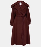Patou Belted double-breasted wool-blend coat