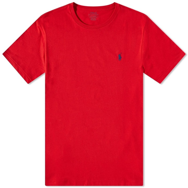 Photo: Polo Ralph Lauren Men's Custom Fit T-Shirt in Red