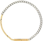 Bottega Veneta Silver & Gold ID Bracelet