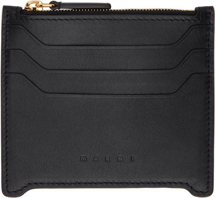 Photo: Marni Black Leather Trunkaroo Card Holder