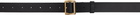 AURALEE Black Square Buckle Belt