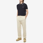 Fred Perry Authentic Men's Slim Fit Twin Tipped Polo Shirt in Navy