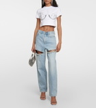 Area Crystal-embellished jersey T-shirt