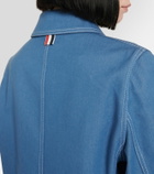 Thom Browne - 4-Bar denim jacket