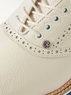 G/FORE - Saddle Gallivanter Pebble-Grain Leather Golf Shoes - White