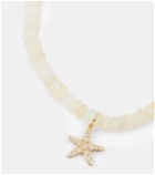 Sydney Evan Starfish 14kt gold charm bracelet with diamonds and opals