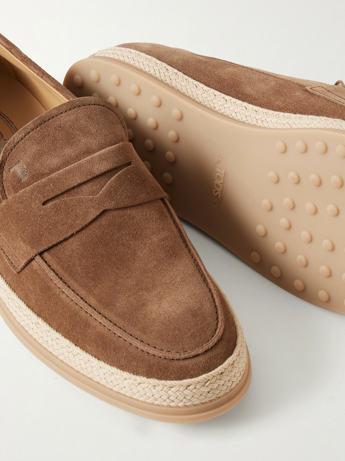 Tod's - Suede Espadrilles - Brown