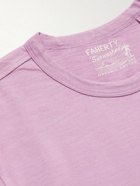 Faherty - Sunwashed Organic Cotton-Jersey T-Shirt - Purple