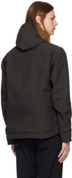 GR10K SSENSE Exclusive Gray Skeleton Shell Jacket