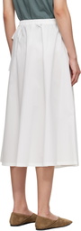 Weekend Max Mara White Folk Midi Skirt