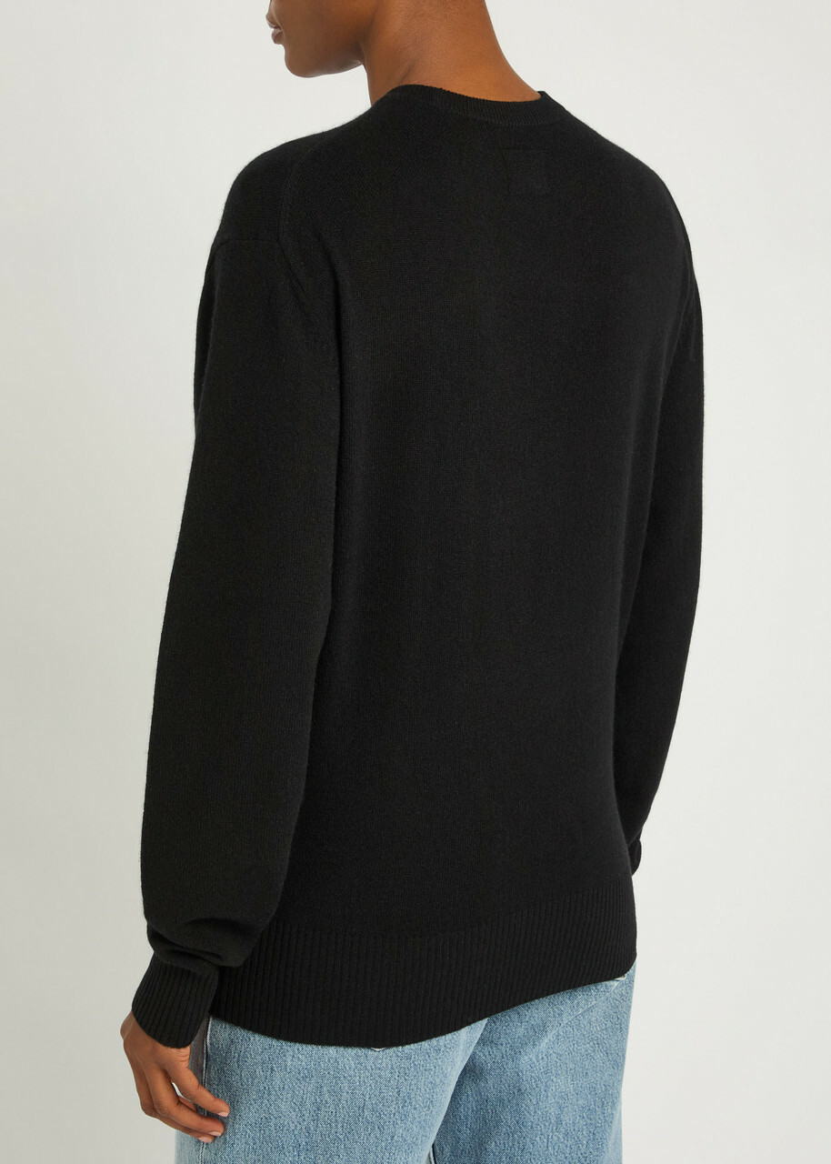 Toteme Classic Crew-neck Cashmere Jumper Black