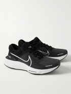Nike Running - ZoomX Invincible Run 2 Rubber-Trimmed Flyknit Sneakers - Black
