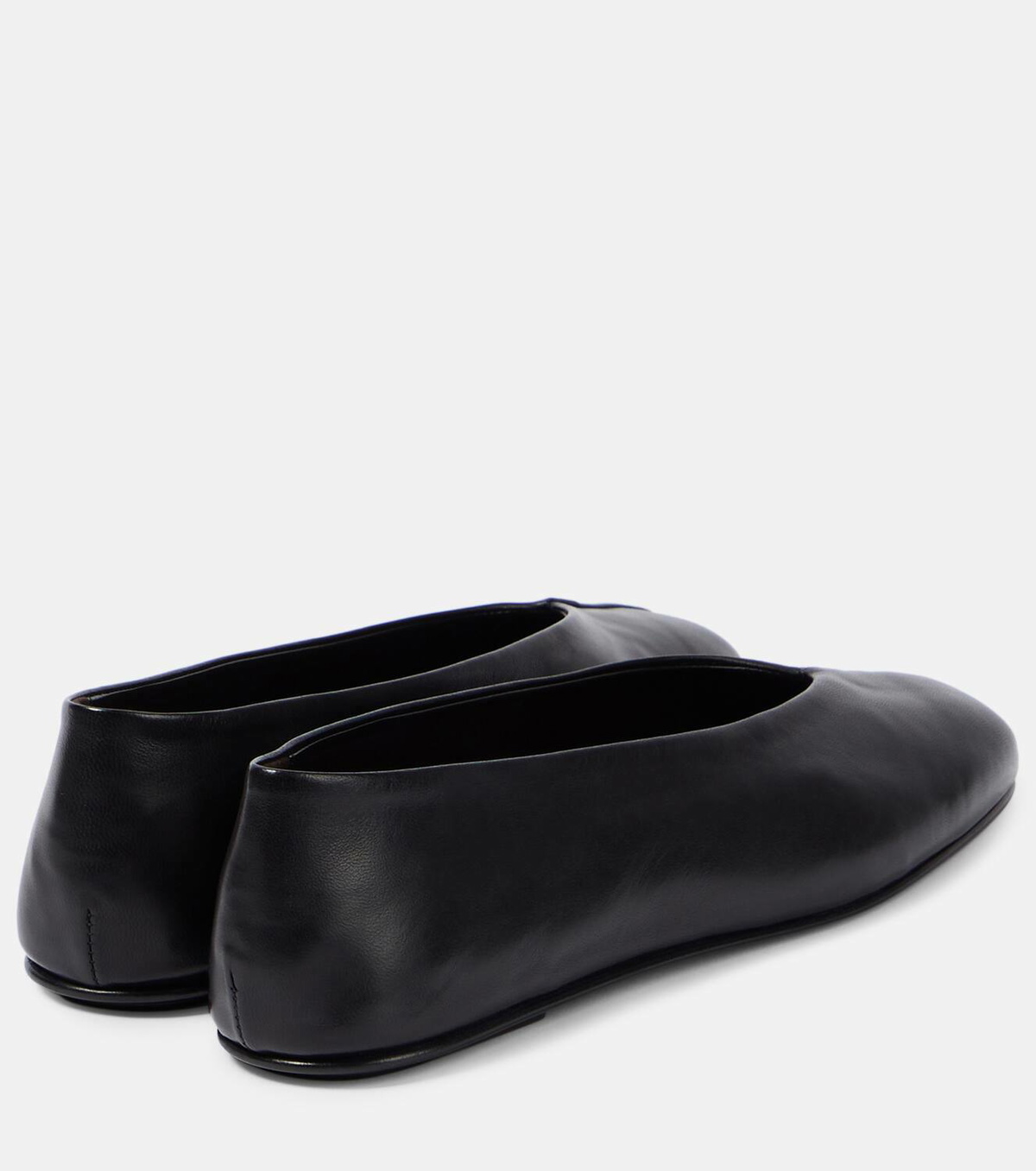 The Row Eva leather ballet flats