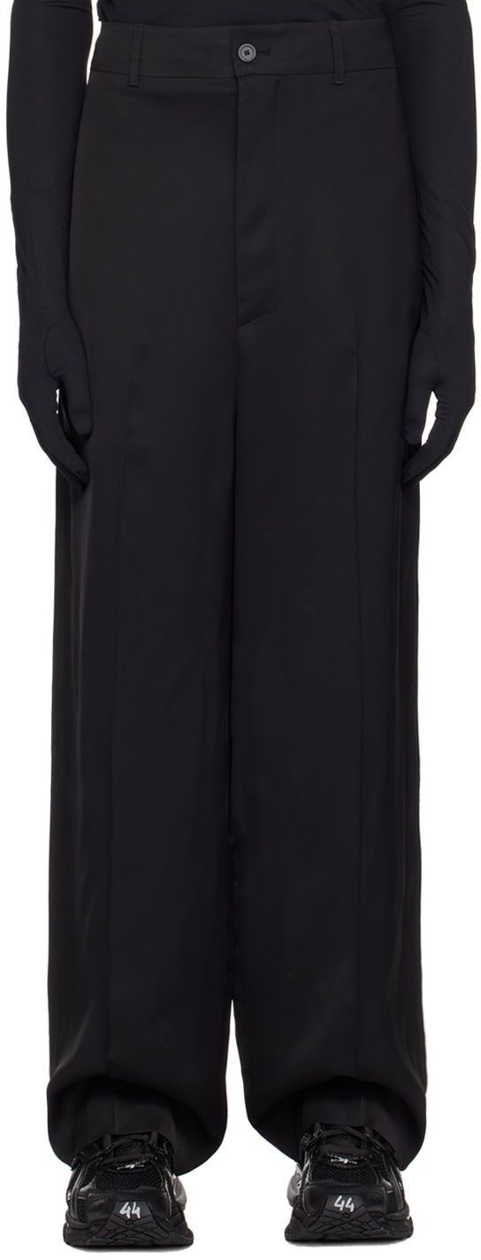 Balenciaga Black Pleated Trousers Balenciaga