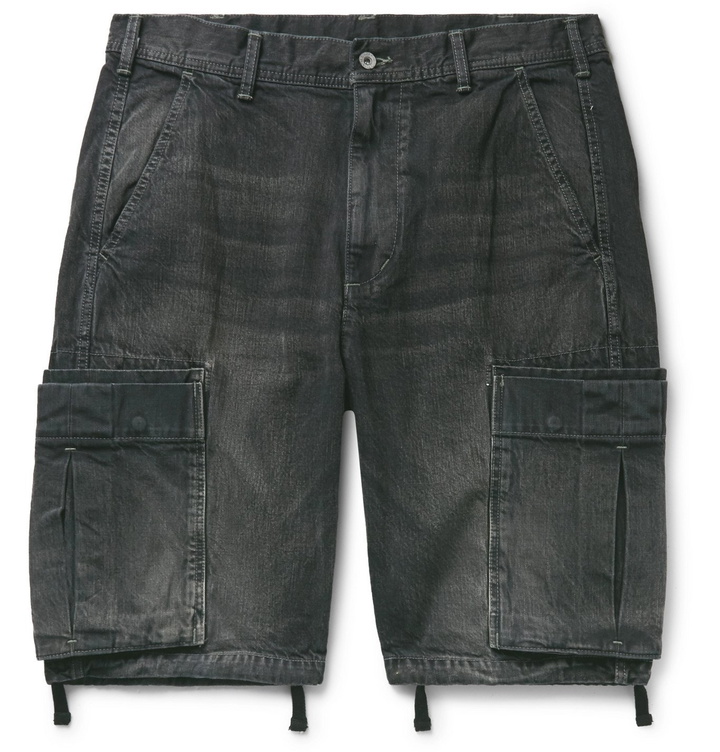 Photo: Neighborhood - Denim Cargo Shorts - Black