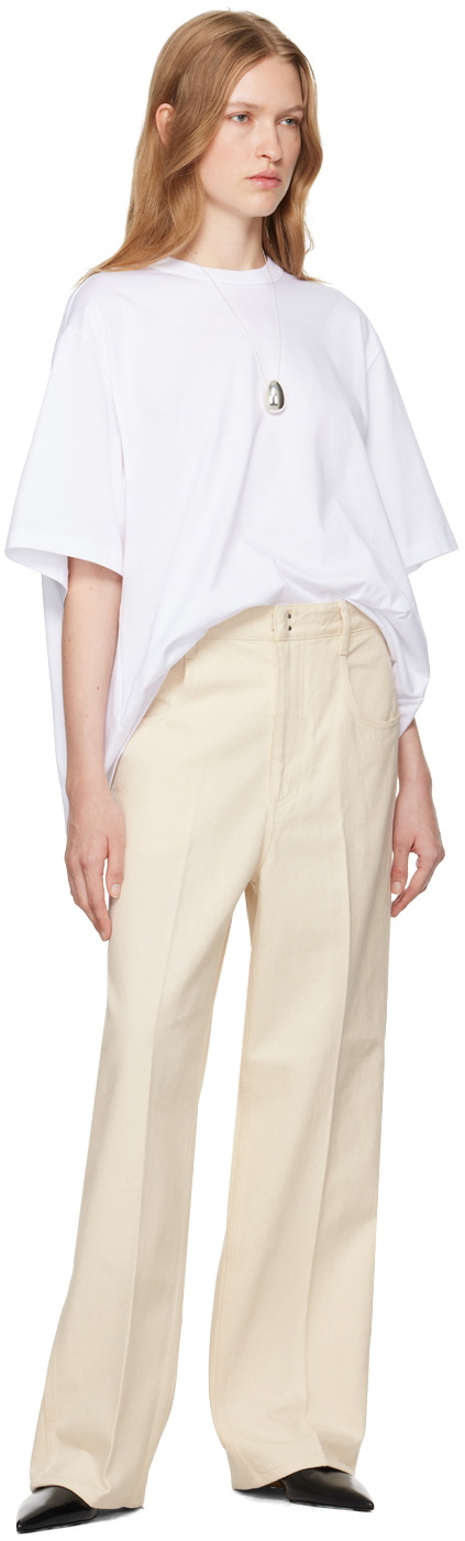 Carven Off-White 5-Pocket Trousers