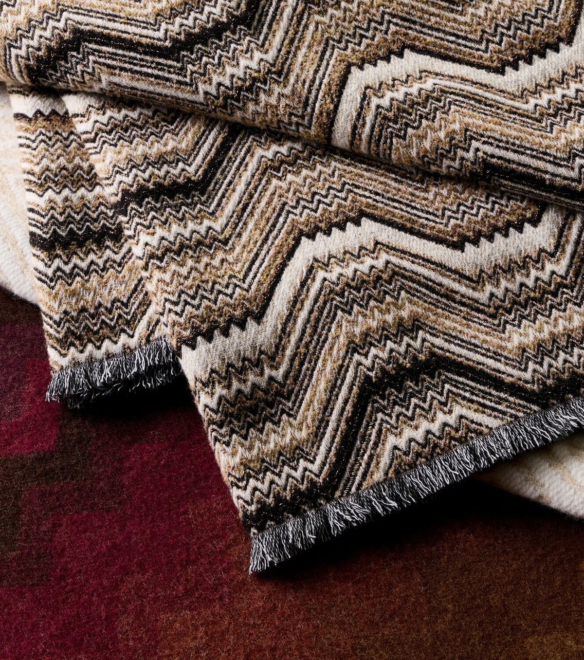 Missoni Merano Zigzag wool-blend throw