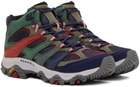 Merrell 1TRL Navy White Mountaineering Edition Moab 3 Smooth Mid GTX Boots